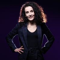 Portrait de Corinne Rey, dite Coco, dessinatrice de presse, scénariste et dessinatrice de bandes dessinées à Paris le 17 mars 2021.