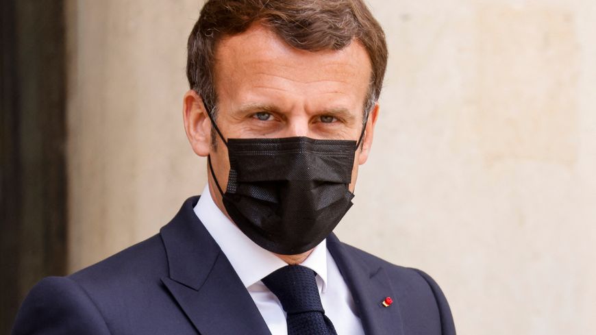 Emmanuel Macron à l'Elysée, le 29 avril 2021