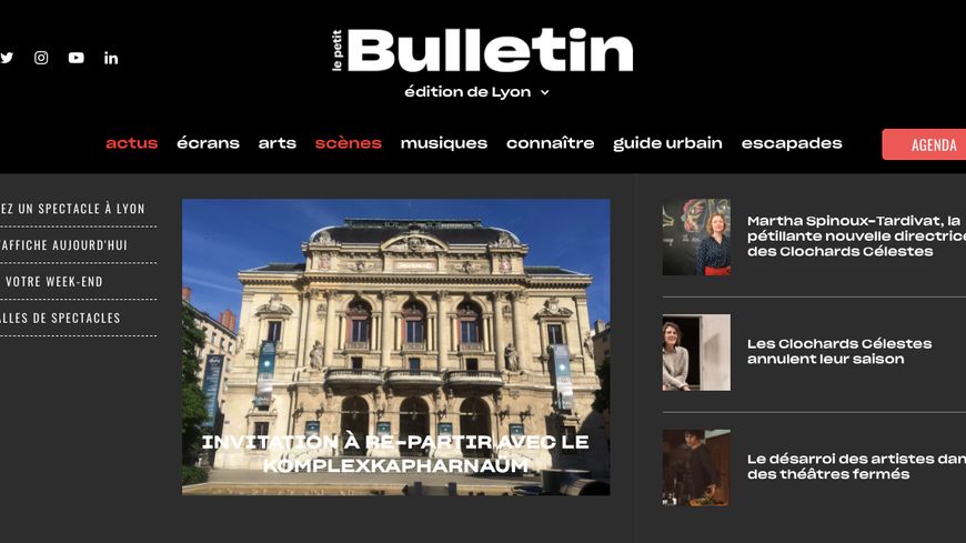 Le Petit Bulletin est un hebdomadaire culturel gratuit dont il existe trois éditions à Grenoble, à Lyon et à Saint-Étienne.