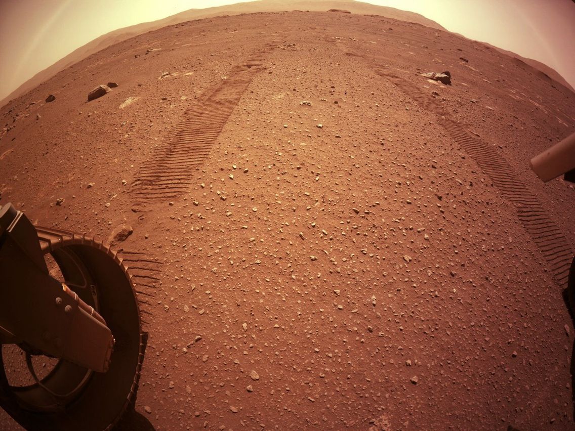 View from the NASA rover to Mars