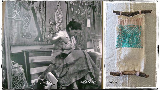Violeta Parra en pleine création de broderie. - peregrine blue