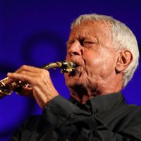 Michel Portal en concert en 2011 au Pomigliano Jazz Festival