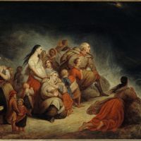 Ary Scheffer, (1795-1858), La Tempête, vers 1820, huile sur toile, 35,5 x 51,5 cm
