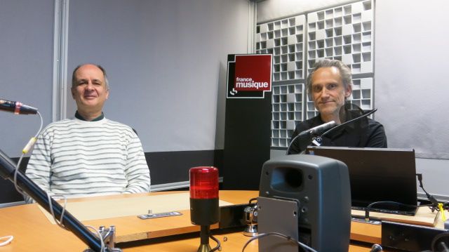 France Musique, studio 361... Olivier Baumont & Philippe Venturini (g. à d.)