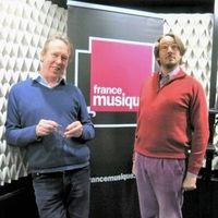 France Musique, studio 451... Benoît Duteurtre & Nicolas d'Estienne d'Orves (g. à d.)