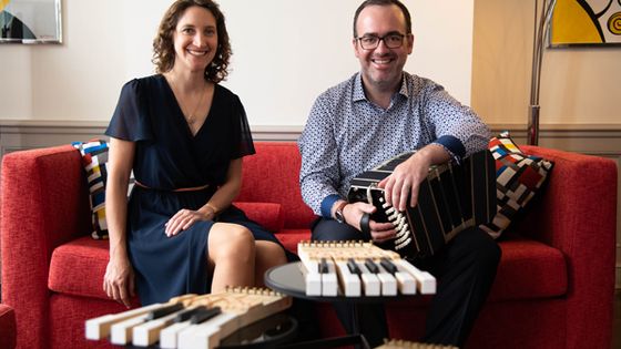 Marielle Gars et Sébastien Authemayou, musiciens, fondateurs du Duo Intermezzo - Éditions Parole