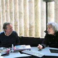 France Musique, studio 342... Benoît Duteurtre & Serge Lama (g. à d.)