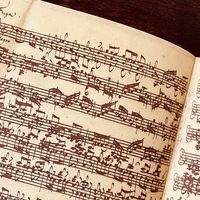 Fugue de la 1ère Sonate pour violon seul de Bach, BWV 1001. Fac-similé du manuscrit édité par Breitkofp & Härtel