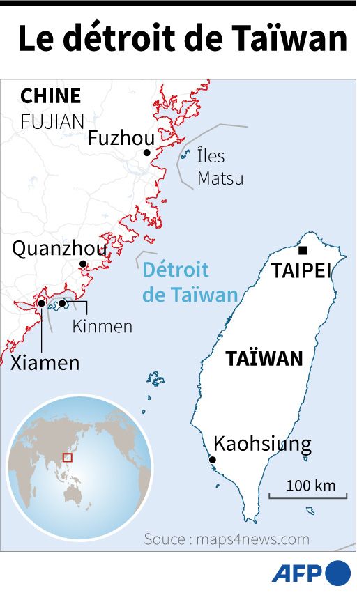 Le détroit de Taiwan