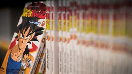 Les mangas expliqués aux parents. Ici, les livres "Dragon ball Z" au Paris Book Fair 2019 (salon du livre) au Parc des Expositions, mars 2019 ©AFP - Joel Saget