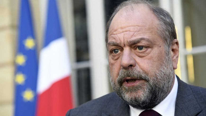 Le garde des Sceaux Eric Dupond-Moretti devant son ministère de la Justice, le 1er mars 2021