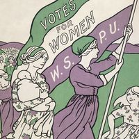Couverture d'une partition de la Marche des femmes d'Ethel Smyth