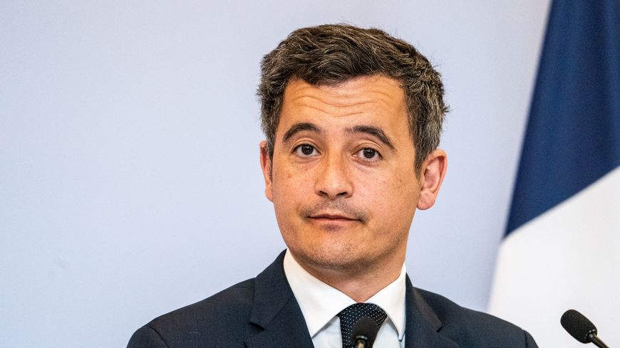 Gérald Darmanin - conférence de presse à Paris (Xose Bouzas)