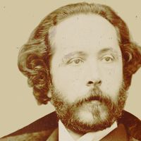 Le compositeur Edouard Lalo (Lille, 27 janvier 1823 - Paris, 22 avril 1892). Photo prise vers 1865