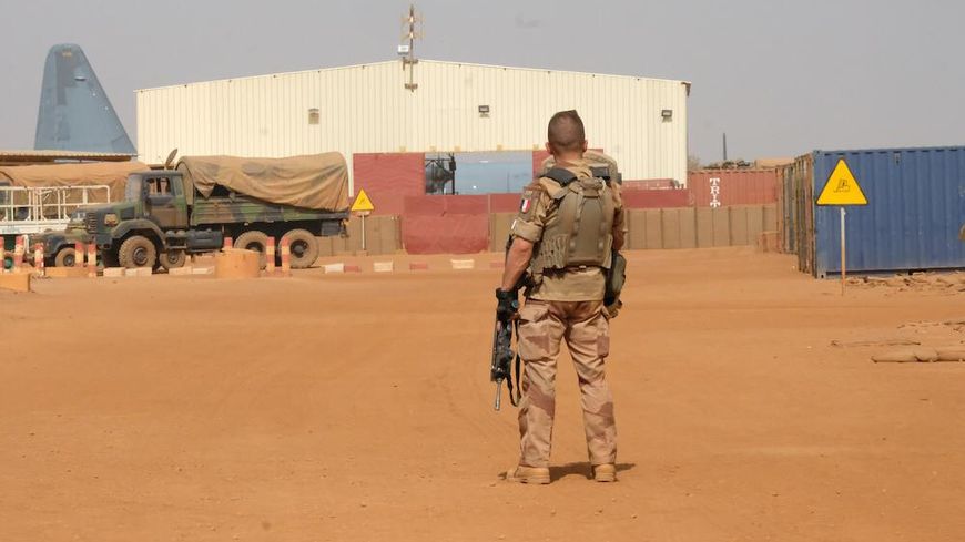 Les militaires français de l'opération Barkhane sur la base de Gao au Mali