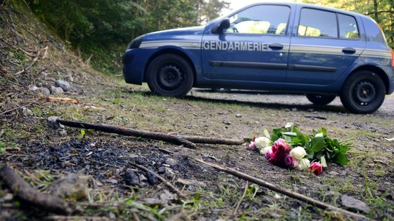 Sur les lieux du crime, la route de la "Combe d'Ire" près du village de Chevaline en Haute Savoie, septembre 2012 ©AFP - PHILIPPE DESMAZES