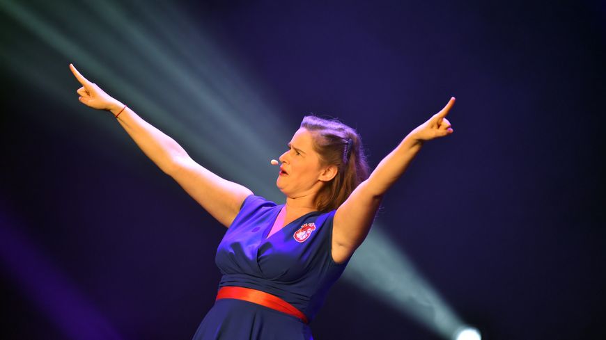 Elodie Pouxà Saint-Etienne en mars 2020 au Festival des arts burlesques