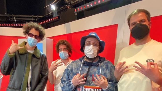 Les rappeurs Caballero & Jeanjass avec Éric et Quentin ©Radio France - Alexia Lacour