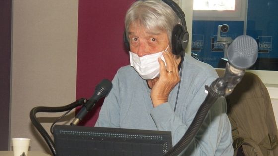 Gilles Dreu, dans le studio de France Bleu Drôme Ardèche à Valence - Yolande Gervaise-Chapuisat