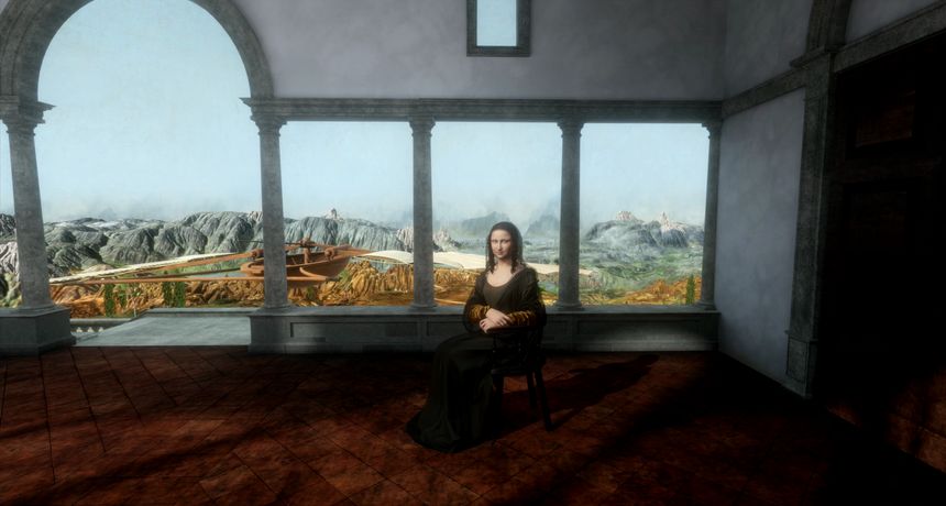 Le tête-à-tête avec la Joconde, imaginé par le studio de réalité augmentée Emissive