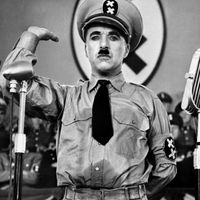 Charlie Chaplin dans "Le Dictateur" (1941)