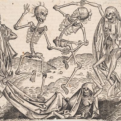 "Danse de la mort" de la Chronique du monde de Schedel, collection de l'Universalmuseum Joanneum (Graz, Autriche).