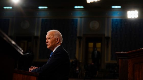 Joe Biden devant Congres au Capitol à Washington, le 28 April 2021. ©Maxppp - MELINA MARA / POOL/EPA/Newscom