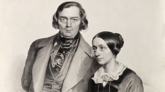 Robert et Clara Schumann. Lithographie de Hofelich ©Getty - Photo by Bettmann