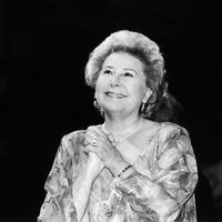 Christa Ludwig lors de son dernier concert à l'Opéra d'État de Hambourg