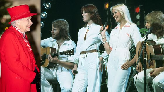 Elisabteh II et Abba ©Getty