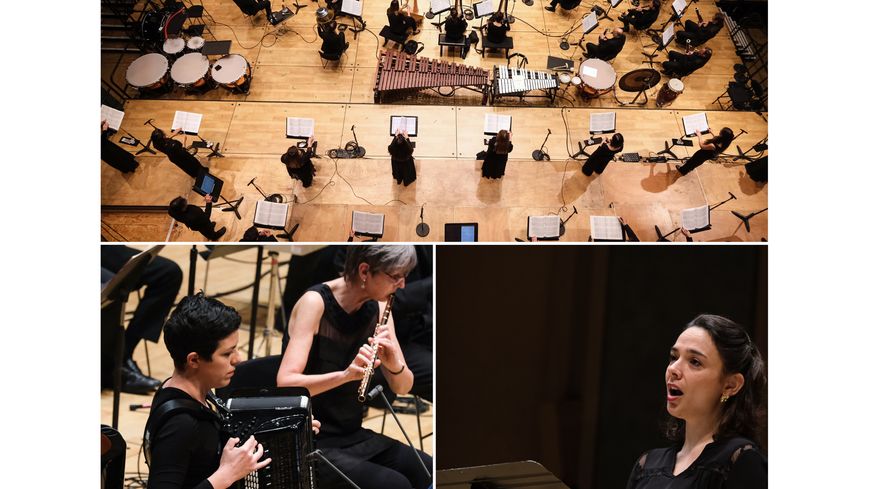 Concert donné le 21 janvier 2021 à la Philharmonie de Paris dans le cadre de la deuxième Biennale Pierre Boulez, ©EIC