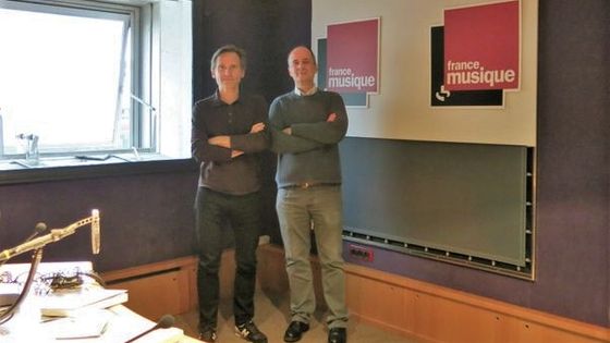 France Musique, studio 142... Olivier Baumont & Philippe Venturini (de g. à d.) ©Radio France - Annick Haumier / RF