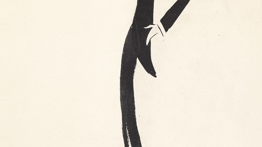 Marius de Zayas - Autocaricature à l'encre de Chine. New York, vers 1911