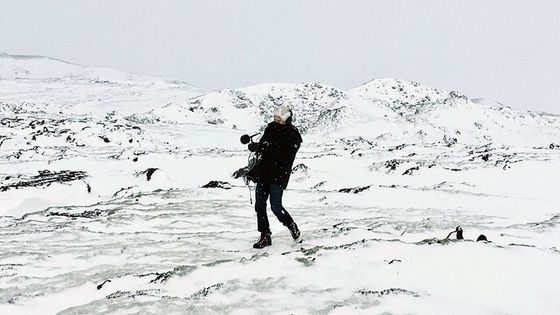Ben dans la neige - Islande 2020 - © Eric Bourret