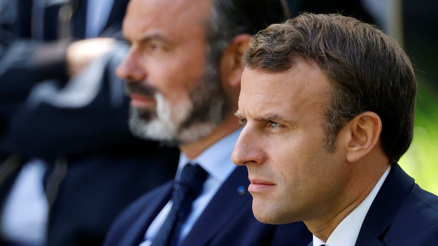 Emmanuel Macron avec celui qui était encore son Premier ministre à l'époque, Edouard Philippe (photo archive)