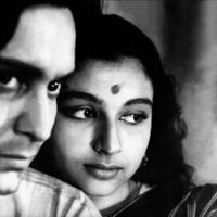 Photographie extraite de "La Trilogie d'Apu", troisième opus de la trilogie "Apur Sansar" (1959) du cinéaste Satyjiat Ray.