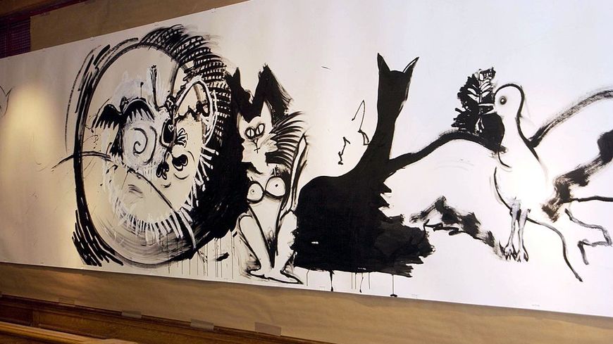 ROYAUME-UNI - OCTOBRE 06 : Bono de U2 aide les hospices irlandais avec des œuvres d'art inspirées du classique pour enfants " Pierre et le Loup ", les peintures seront mises en vente chez Christies à Londres, Dublin et Los Angeles.