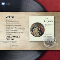 Verdi : Requiem, Quattro Pezzi Sacri, Elisabeth Schwarzkopf, Christa Ludwig, Janet Baker, Nicolai Gedda, Nicolai Ghiaurov, Philharmonia Orchestra & Chorus, Carlo Maria Giulini