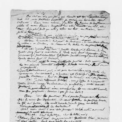 Arthur Rimbaud, "Une saison en enfer et proses dites évangéliques" Manuscrits autographes. Bibliothèque nationale de France. Département des Manuscrits. Date d'édition : 1801-1900.