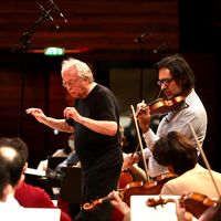23 avril 2021, Auditorium de Radio France, Paris : Le chef d'orchestre, Philippe Herreweghe & Leonidas Kavakos, violon