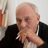 L'écrivain Philippe Sollers, 2019