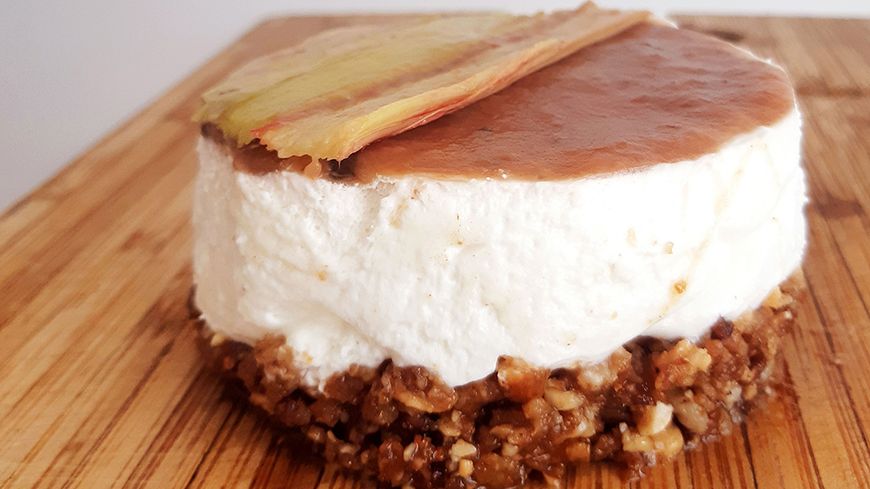 Cheesecake à la rhubarbe