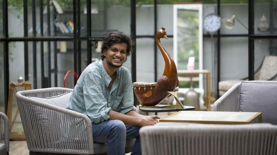 Tharun Sekar avec son premier yazh - Naveen Sekar