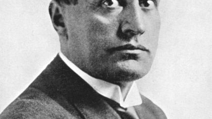 Portrait de Benito Mussolini. ©Getty