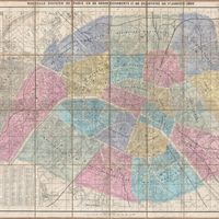 La loi du 16 juin 1859 réorganise la ville de Paris en 20 arrondissements.