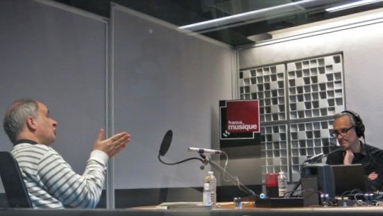 France Musique, studio 361... Olivier Baumont & Philippe Venturini (g. à d.) ©Radio France - Annick Haumier / RF