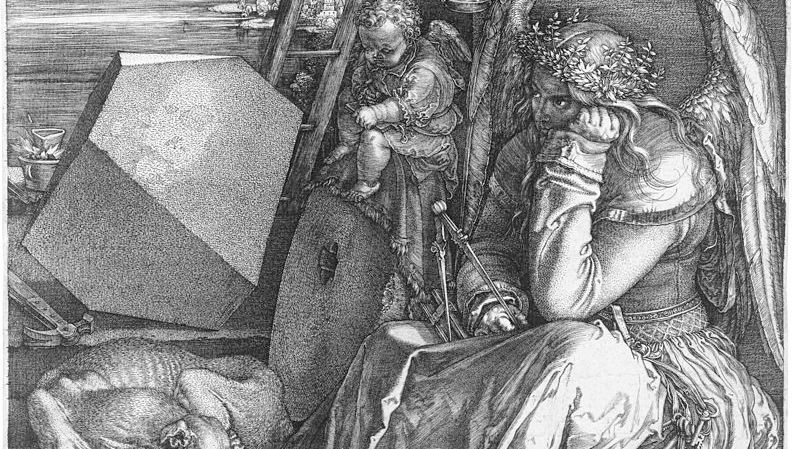 Melencolia I ou La Melencolia, gravure sur cuivre d'Albrecht Dürer datée de 1514