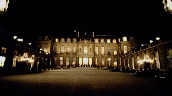 L'Elysée, de nuit, en 1993. ©Getty - Yves Forestier/Sygma