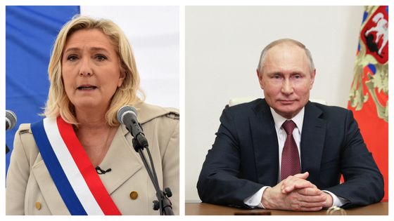 Biélorussie, Russie, Déclarations de Marine Le Pen: l’influence Poutine en Europe ©AFP - FRANCOIS LO PRESTI / Sergei ILYIN