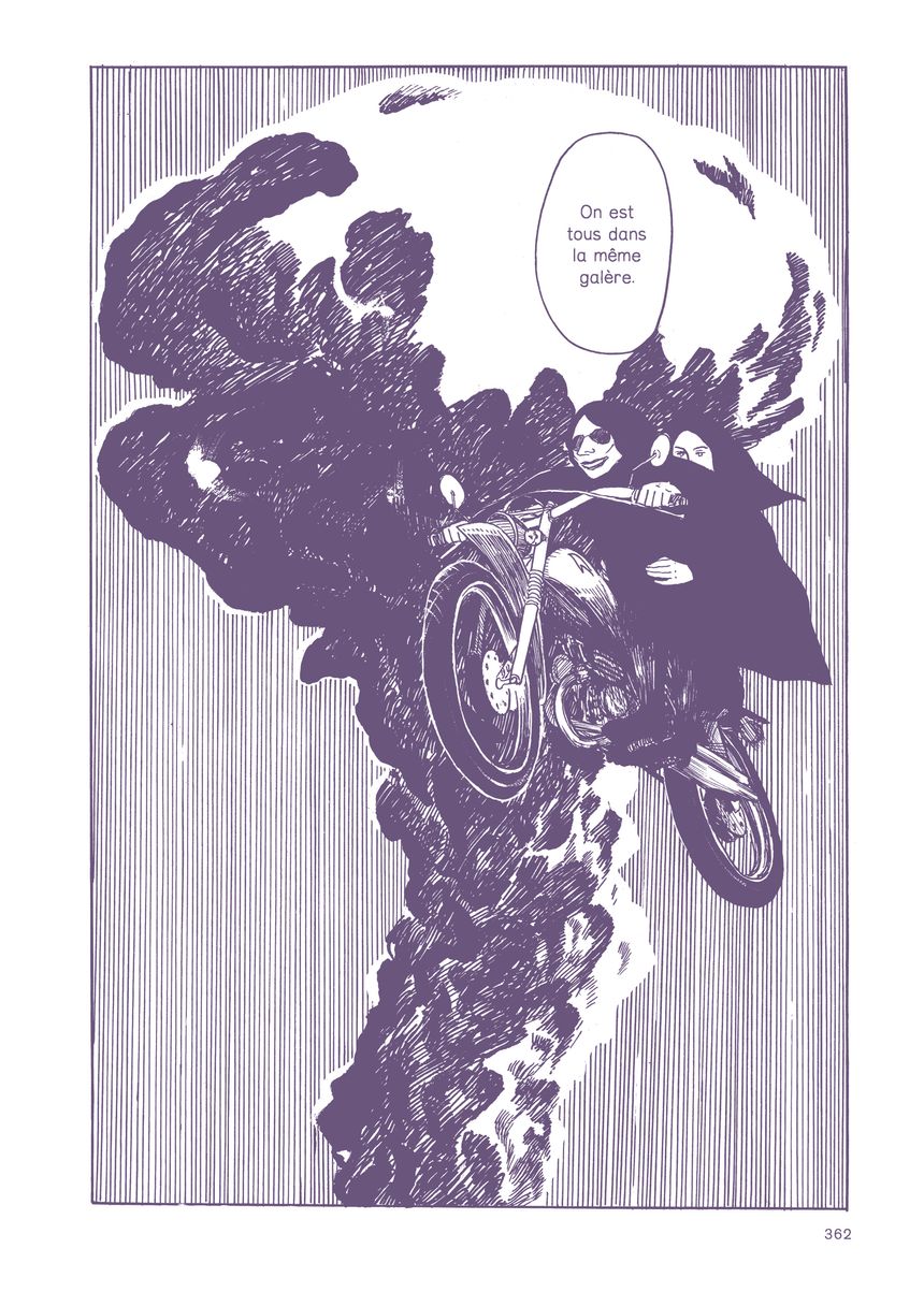 Planche extraite de "L'envol", de Kuniko Tsurita, aux éditions Atrabile